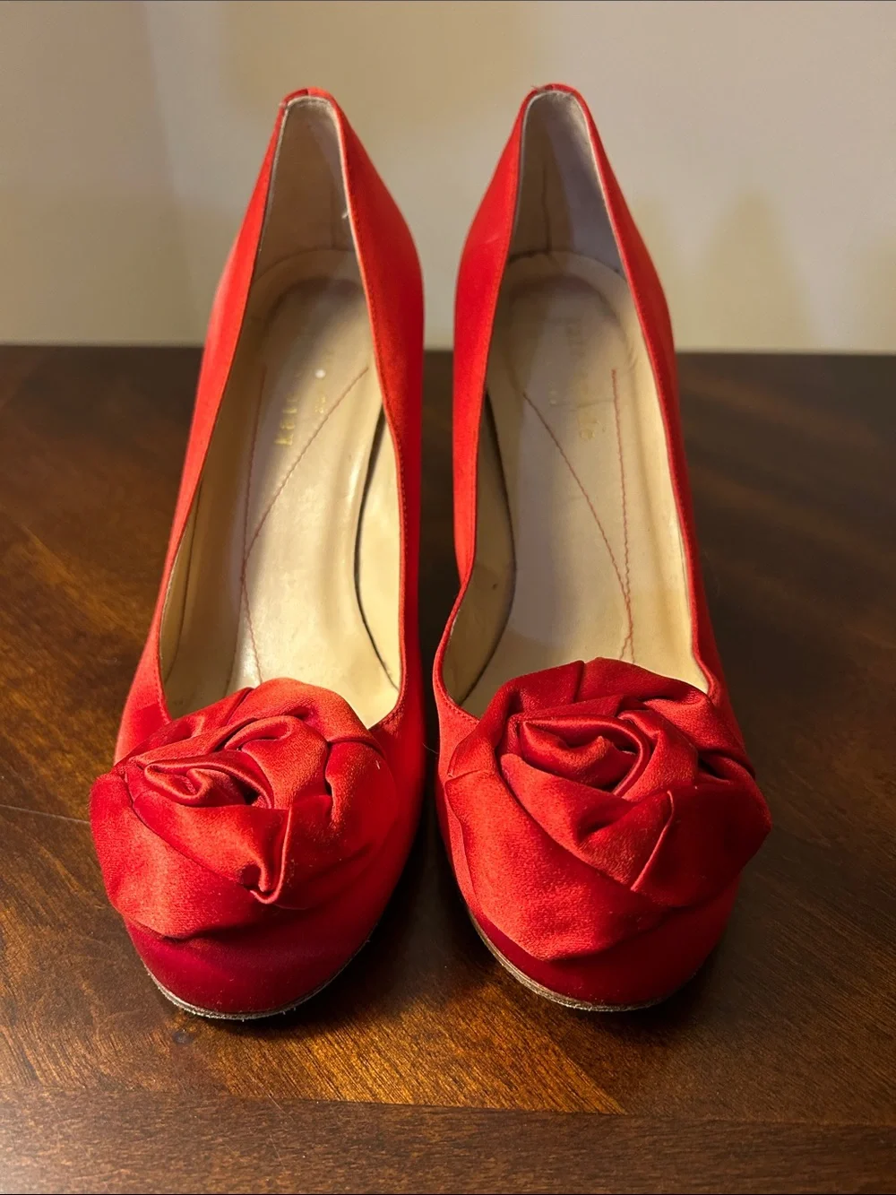 kate spade Silk Rose Knot Heels